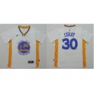 BA Golden State Warrlors #30 Stephen Curry White Short Sleeve Stitched Jerseys