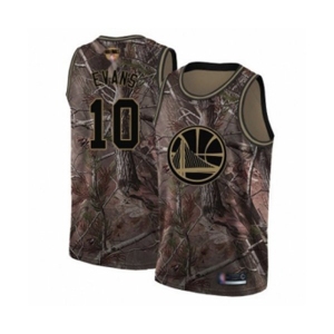 Golden State Warriors #10 Jacob Evans Swingman Camo Realtree Collection Basketball 2019 Basketball Finals Bound Jersey