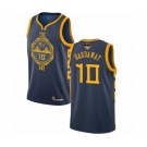 Golden State Warriors #10 Tim Hardaway Authentic Navy Blue Basketball 2019 Basketball Finals Bound Jersey - City Edition