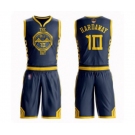 Golden State Warriors #10 Tim Hardaway Authentic Navy Blue Basketball Suit 2019 Basketball Finals Bound Jersey - City Edition