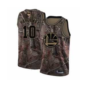 Golden State Warriors #10 Tim Hardaway Swingman Camo Realtree Collection Basketball 2019 Basketball Finals Bound Jersey