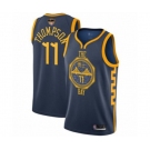 Golden State Warriors #11 Klay Thompson Authentic Navy Blue Basketball 2019 Basketball Finals Bound Jersey - City Edition