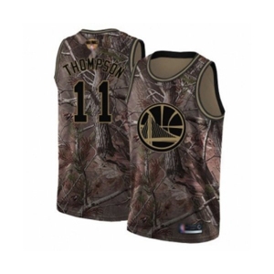 Golden State Warriors #11 Klay Thompson Swingman Camo Realtree Collection Basketball 2019 Basketball Finals Bound Jersey