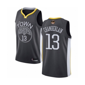 Golden State Warriors #13 Wilt Chamberlain Swingman Black 2019 Basketball Finals Bound Basketball Jersey - Statement Edition