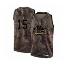 Golden State Warriors #15 Latrell Sprewell Swingman Camo Realtree Collection Basketball 2019 Basketball Finals Bound Jersey