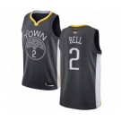 Golden State Warriors #2 Jordan Bell Swingman Black 2019 Basketball Finals Bound Basketball Jersey - Statement Edition