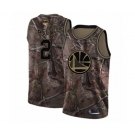 Golden State Warriors #2 Jordan Bell Swingman Camo Realtree Collection Basketball 2019 Basketball Finals Bound Jersey