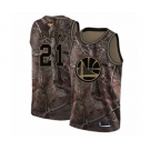 Golden State Warriors #21 Jonas Jerebko Swingman Camo Realtree Collection Basketball 2019 Basketball Finals Bound Jersey