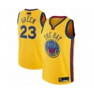 Golden State Warriors #23 Draymond Green Authentic Gold 2019 Basketball Finals Bound Basketball Jersey - City Edition