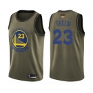 Golden State Warriors #23 Draymond Green Swingman Green Salute to Service 2019 Basketball Finals Bound Basketball Jersey