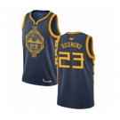 Golden State Warriors #23 Mitch Richmond Authentic Navy Blue Basketball 2019 Basketball Finals Bound Jersey - City Edition