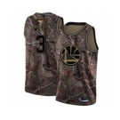 Golden State Warriors #3 David West Swingman Camo Realtree Collection Basketball 2019 Basketball Finals Bound Jersey