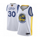 Golden State Warriors #30 Stephen Curry Authentic White 2019 Basketball Finals Bound Basketball Jersey - Association Edition