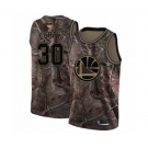 Golden State Warriors #30 Stephen Curry Swingman Camo Realtree Collection Basketball 2019 Basketball Finals Bound Jersey