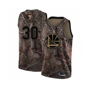 Golden State Warriors #30 Stephen Curry Swingman Camo Realtree Collection Basketball 2019 Basketball Finals Bound Jersey