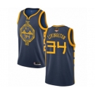 Golden State Warriors #34 Shaun Livingston Authentic Navy Blue Basketball 2019 Basketball Finals Bound Jersey - City Edition