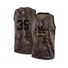 Golden State Warriors #35 Kevin Durant Swingman Camo Realtree Collection Basketball 2019 Basketball Finals Bound Jersey