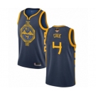 Golden State Warriors #4 Quinn Cook Authentic Navy Blue Basketball 2019 Basketball Finals Bound Jersey - City Edition