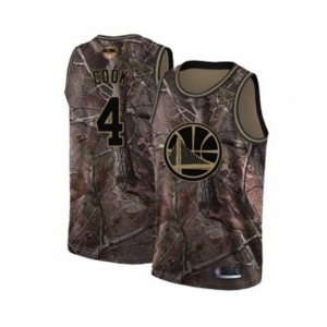 Golden State Warriors #4 Quinn Cook Swingman Camo Realtree Collection Basketball 2019 Basketball Finals Bound Jersey