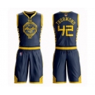 Golden State Warriors #42 Nate Thurmond Authentic Navy Blue Basketball Suit 2019 Basketball Finals Bound Jersey - City Edition