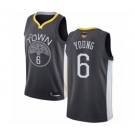 Golden State Warriors #6 Nick Young Swingman Black 2019 Basketball Finals Bound Basketball Jersey - Statement Edition