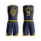 Golden State Warriors #9 Andre Iguodala Authentic Navy Blue Basketball Suit 2019 Basketball Finals Bound Jersey - City Edition