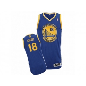 Men Adidas Golden State Warriors #18 Omri Casspi Authentic Royal Blue Road NBA Jersey