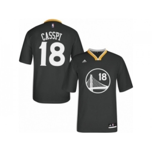 Men Adidas Golden State Warriors #18 Omri Casspi Swingman Black Alternate NBA Jersey