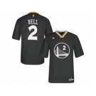 Men Adidas Golden State Warriors #2 Jordan Bell Swingman Black Alternate NBA Jersey