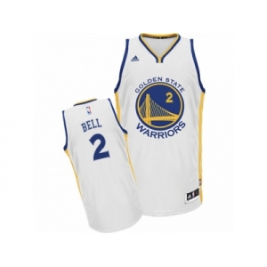 Men Adidas Golden State Warriors #2 Jordan Bell Swingman White Home NBA Jersey