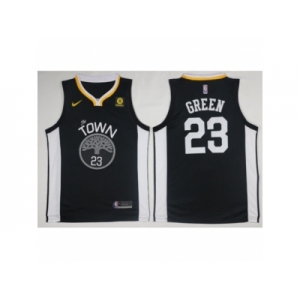 Men Golden State Warriors #23 Draymond Green 2017-18 New Season Black NBA Jersey