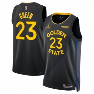 Men Golden State Warriors #23 Draymond Green Black 2024-25 Statement Edition Stitched Basketball Jersey