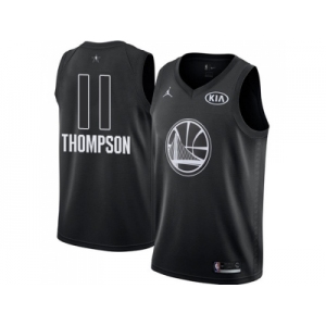 Men Nike Golden State Warriors #11 Klay Thompson Black NBA Jordan Swingman 2018 All-Star Game Jersey