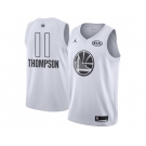 Men Nike Golden State Warriors #11 Klay Thompson White NBA Jordan Swingman 2018 All-Star Game Jersey