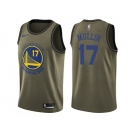 Men Nike Golden State Warriors #17 Chris Mullin Green Salute to Service NBA Swingman Jersey