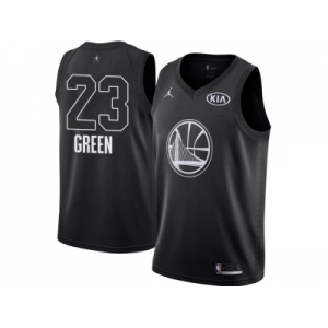 Men Nike Golden State Warriors #23 Draymond Green Black NBA Jordan Swingman 2018 All-Star Game Jersey