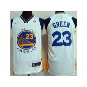 Men Nike Golden State Warriors #23 Draymond Green White Stitched NBA Swingman Jersey