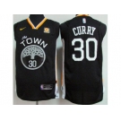 Men Nike Golden State Warriors #30 Stephen Curry Black Stitched NBA Swingman Jersey