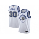 Men Nike Golden State Warriors #30 Stephen Curry White Throwback NBA Swingman Hardwood Classics Jersey