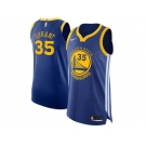 Men Nike Golden State Warriors #35 Kevin Durant Blue NBA Authentic Icon Edition Jersey