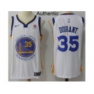 Men Nike Golden State Warriors #35 Kevin Durant White NBA Authentic Association Edition Jersey