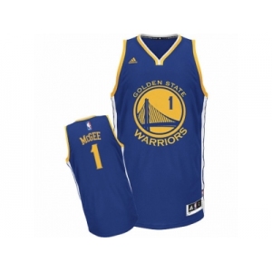 Men's Adidas Golden State Warriors #1 JaVale McGee Swingman Royal Blue Road NBA Jersey