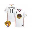 Men's Adidas Golden State Warriors #11 Klay Thompson Swingman White 2017 Chinese New Year 2017 The Finals Patch NBA Jersey