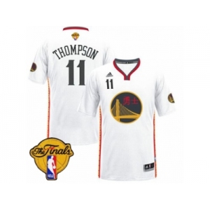 Men's Adidas Golden State Warriors #11 Klay Thompson Swingman White 2017 Chinese New Year 2017 The Finals Patch NBA Jersey