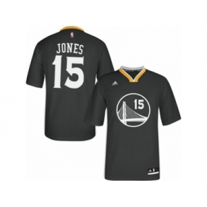 Men's Adidas Golden State Warriors #15 Damian Jones Swingman Black Alternate NBA Jersey