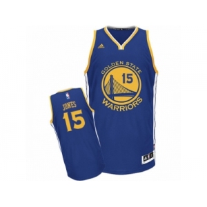 Men's Adidas Golden State Warriors #15 Damian Jones Swingman Royal Blue Road NBA Jersey