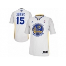 Men's Adidas Golden State Warriors #15 Damian Jones Swingman White Alternate NBA Jersey