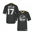 Men's Adidas Golden State Warriors #17 Chris Mullin Authentic Black Alternate NBA Jersey