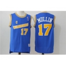 Men's Adidas Golden State Warriors #17 Chris Mullin Authentic Blue Throwback NBA Jersey