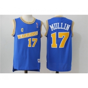 Men's Adidas Golden State Warriors #17 Chris Mullin Authentic Blue Throwback NBA Jersey